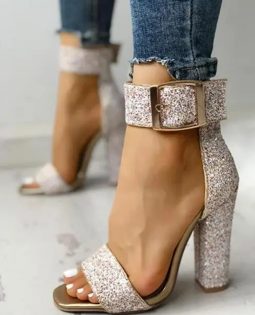 

NAUSK Fashion Ladies High Heels Zapatos Mujer Pumps Women Shoes Woman Party Ankle Strap Chaussures Femme Pump Summer Sandals