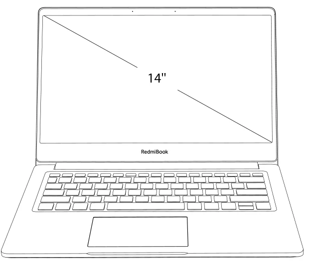 Ноутбук Xiaomi RedmiBook Pro 14,0 дюймов i7-10510U NVIDIA GeForce MX250 8 Гб DDR4 ram 512 ГБ SSD ультратонкий ноутбук