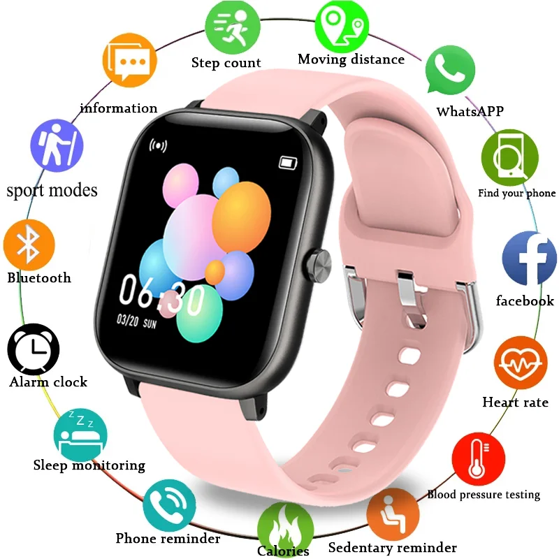 LIGE reloj Digital para accesorio de pulsera de lujo con control de presión sanguínea, contador de calorías, modo DND, compatible con Android e IOS, nuevo|Relojes de mujer| - AliExpress