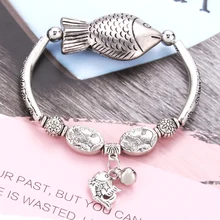 Рождественские эластичные регулируемые металлические браслеты с бабочками в виде совы, модные очаровательные браслеты, ювелирные изделия для женщин