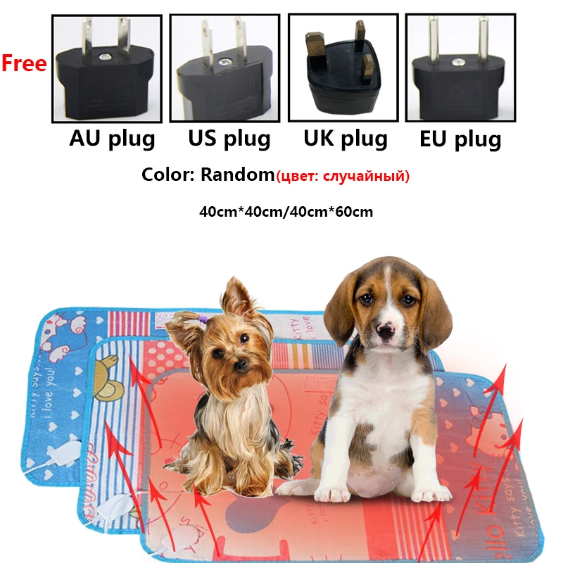 40CM*60CM/40CM*40CM Pet Heat Mat Electric Heated Mat Blanket For