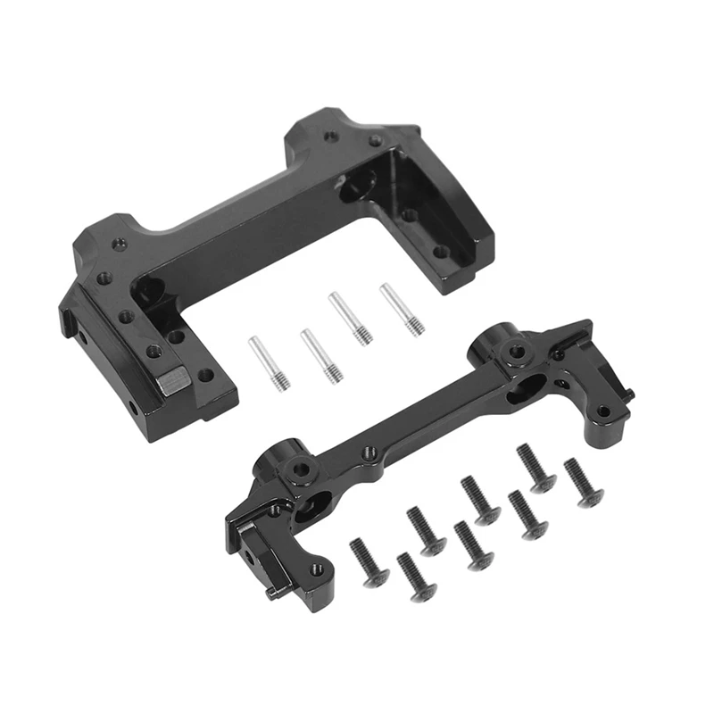 

Aluminum Alloy Front Rear Rail Bumper Mounts with Front Servo Mounts for 1/10 RC Crawler Axial SCX10 II 90046 90047