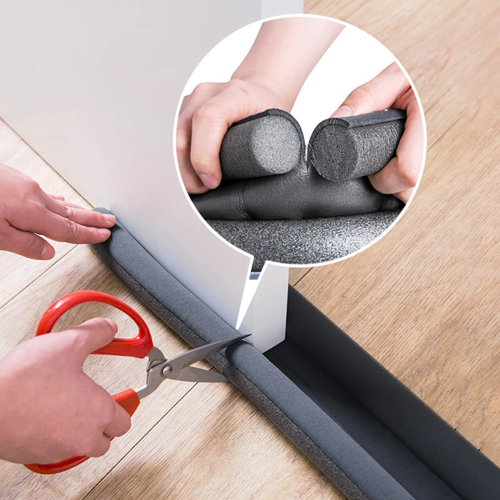 Гибкая дверная Нижняя уплотнительная полоса защита от ветра дверной блокировщик