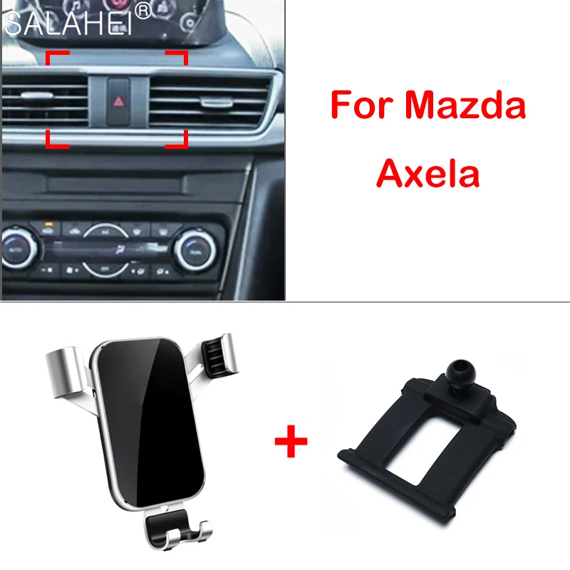 

Mobile Phone Holder For Mazda 3 Axela BM 2014 2015 2016 Air Vent Mount Bracket GPS Phone Holder Clip Stand in Car Accessories