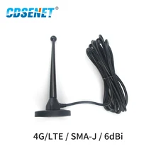 4G антенна lte SMA-J с высоким коэффициентом усиления 6dbi Магнитная база 3 м питатель внешний кабель всенаправленная Wifi антенна
