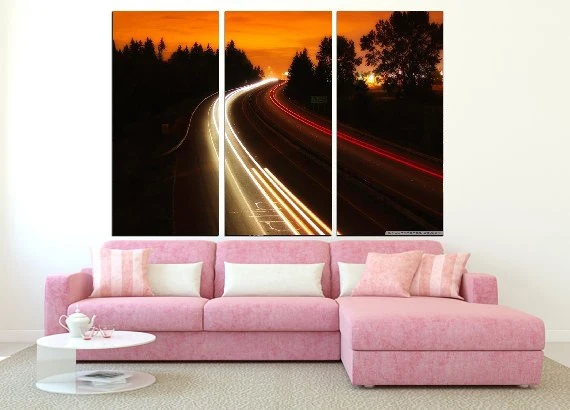 

Modern Colorful Photo Picture interstate highway Room Decor Cities Canvas Art Painting Picture Photo Living Room Bedroom Decor