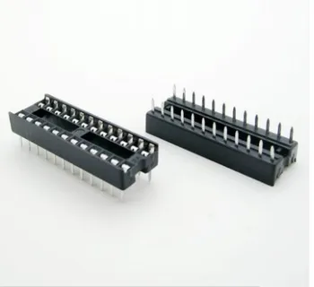 

High Quality Terminals 24P Narrow-Body IC Socket Chip Base Integrated Circuit Socket a Tube of 20 PCs