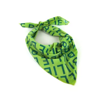 

Billie Eilish Cosplay Headband Boys Girls Green Square Scarf Hip Hop Cosplay Headwear 60*60cm
