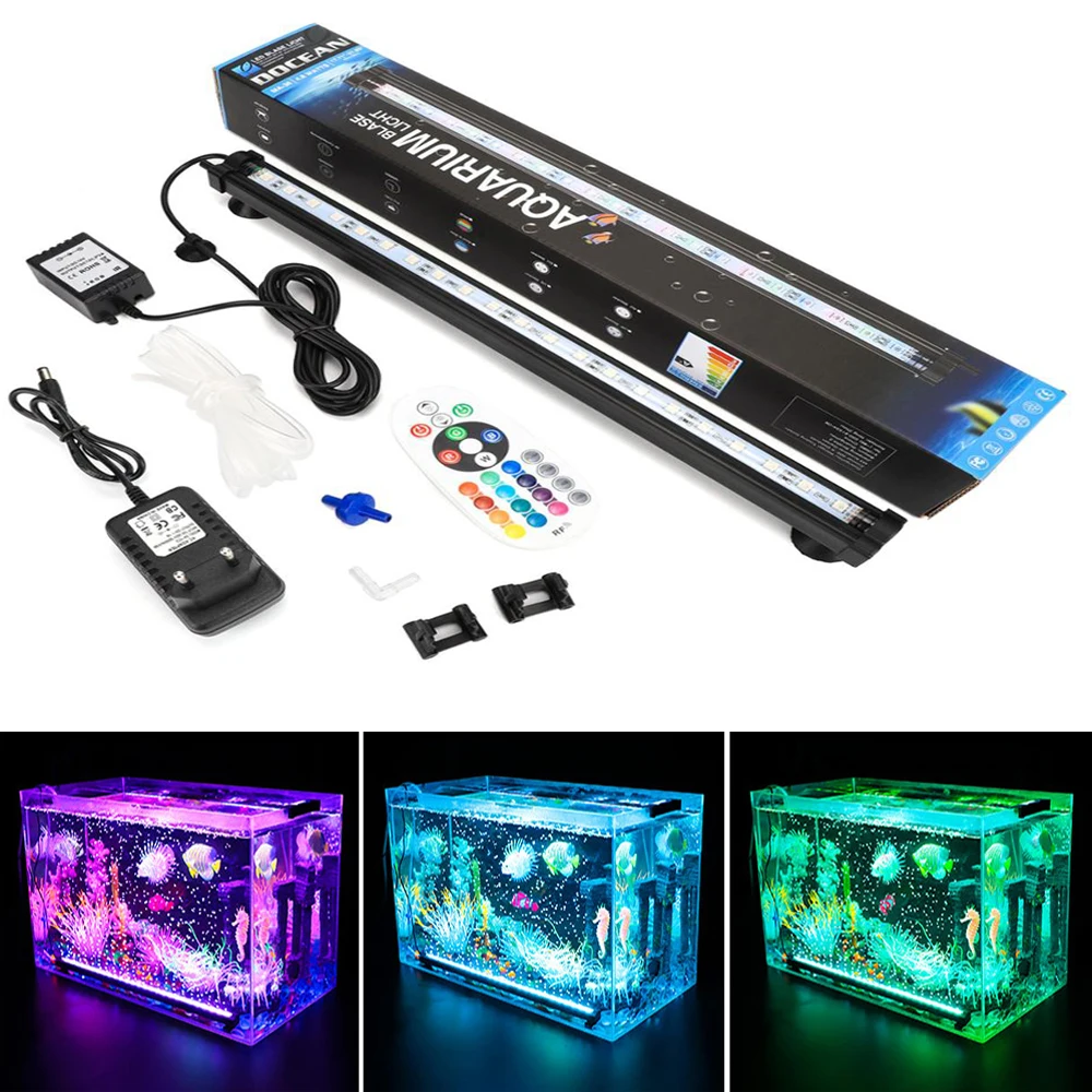 Underwater Submersible Fish Tank Light Color Changing Led Air Bubble