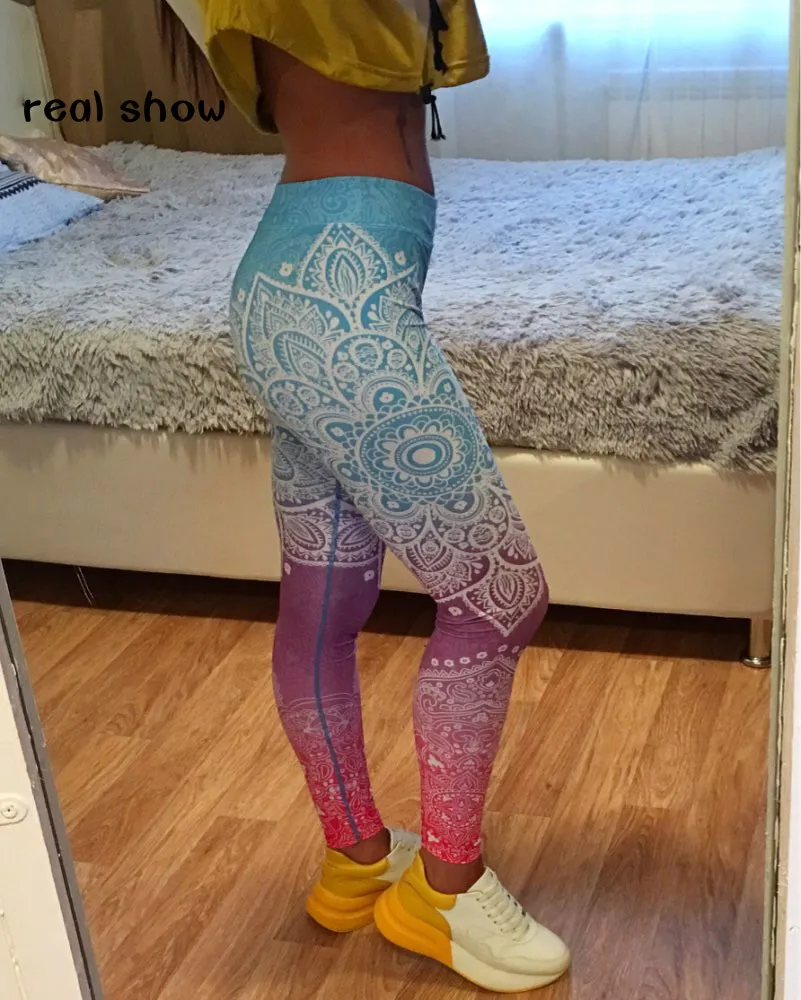  3D Printing Galaxy Series Gym Fitness Tight Leggings Sports Seamless Tight Pants Slimming Tights Training Legging for Women