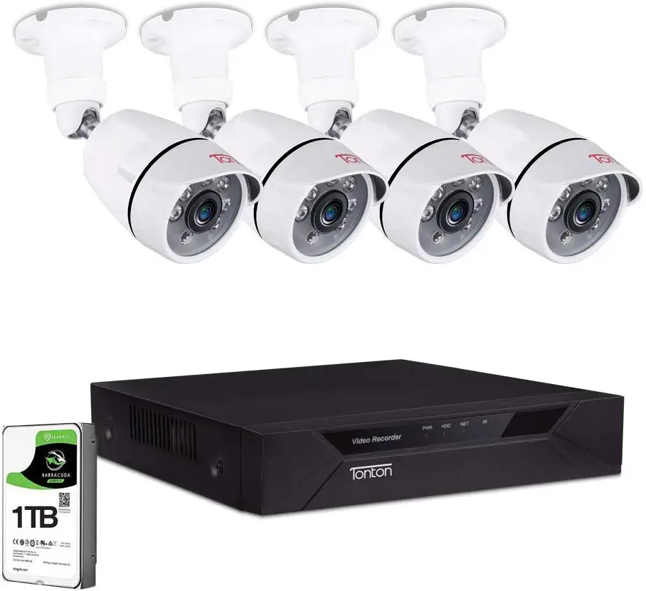 8CH 1080P DVR Kit 1 ТБ HDD камера видеонаблюдения системы безопасности Система для