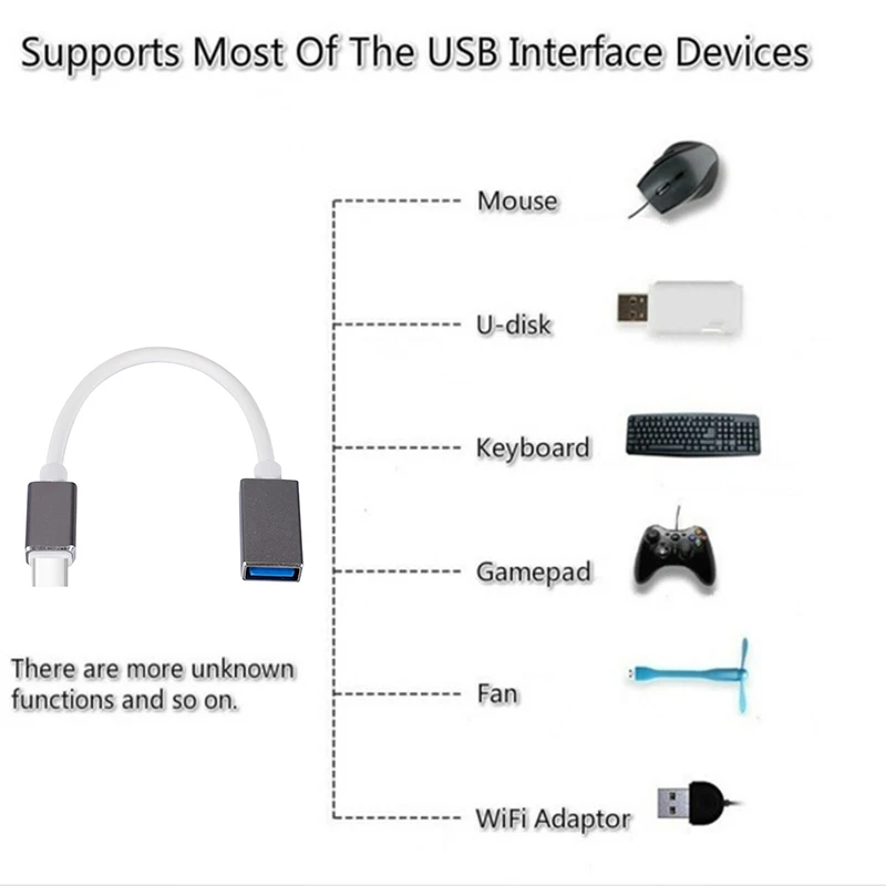 Type-C OTG адаптер usb-кабель 3,3 type C штекер USB 3,3 Женский OTG кабель для передачи данных адаптер для MacBook Pro samsung S9 USB-C OTG