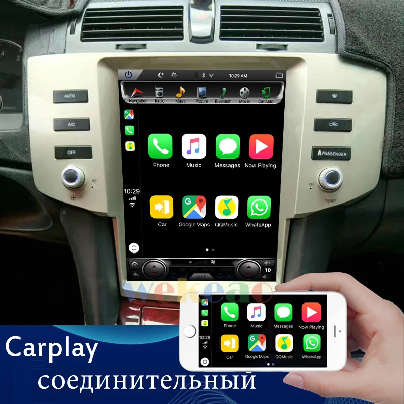 Wekeao вертикальный экран Tesla стиль 12,1 ''Android 8,1 автомобильный Dvd мультимедийный плеер для Toyota eiz Mark радио Automotivo 2005-2009