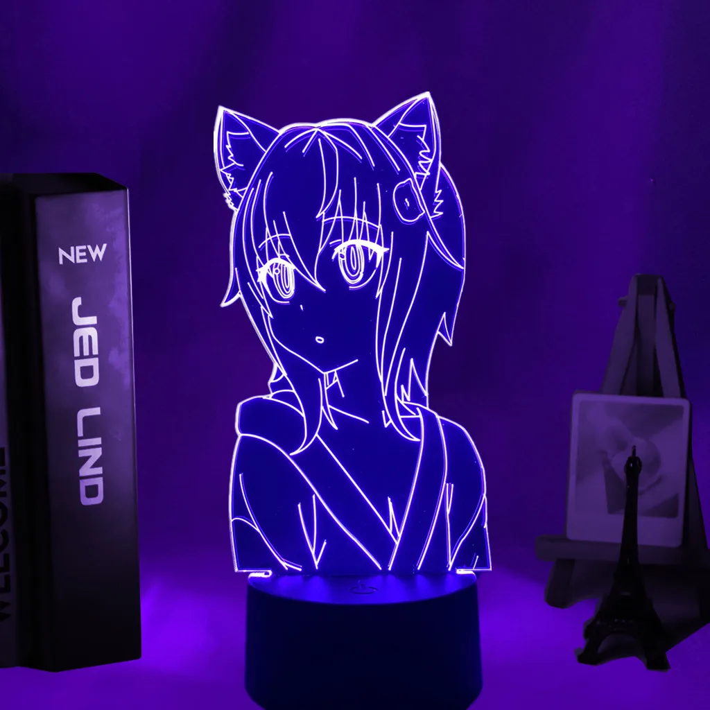 Светодиодный ночник DxD Toujou Koneko для старшей школы лампа спальни декора детский