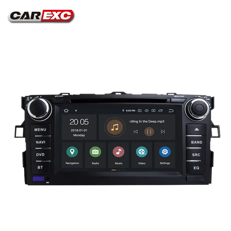 Flash Deal Android 9.0 Octa Cores Car DVD Player Stereo System For TOYOTA COROLLA 2007-2012 Canbus WIFI Radio GPS Bluetooth GPS Navigation 2