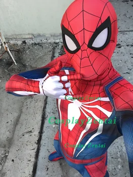 

Spider Game PS4 insomniac Spider-Man Costume 3D Print Spandex Halloween Spiderman Cosplay Zentai suit Adult/Kids Free Shipping
