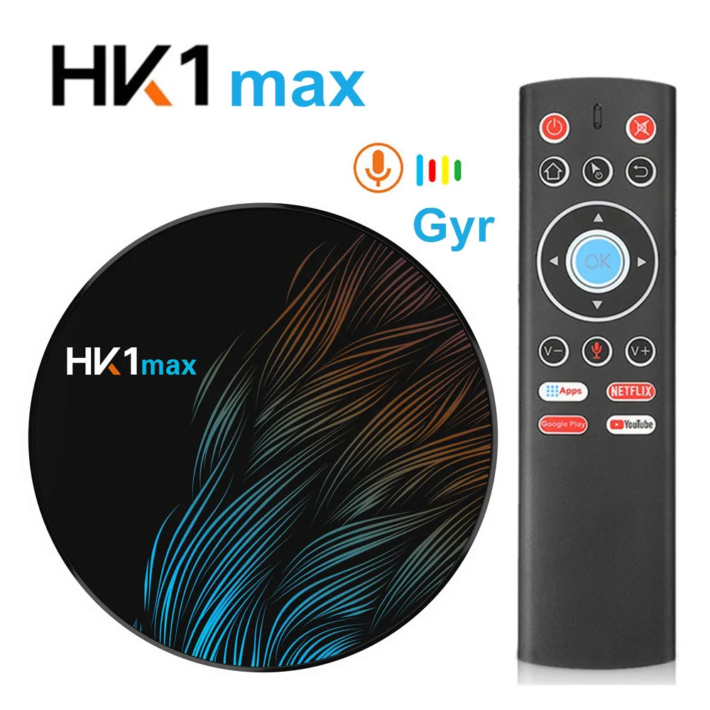

Smart Android 9.0 TV BOX HK1 MAX 4GB RAM 128G 64GB 32GB RK3318 4K 1080P H.265 BT4.0 Google Play store Netflix Android Box HK1MAX