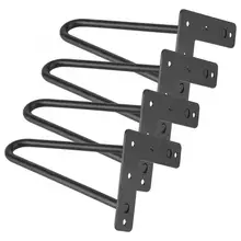 4 шт. черный железный стол с защитой от царапин, ножки для стола, аксессуары для дома, для рукоделия, мебель, ножки