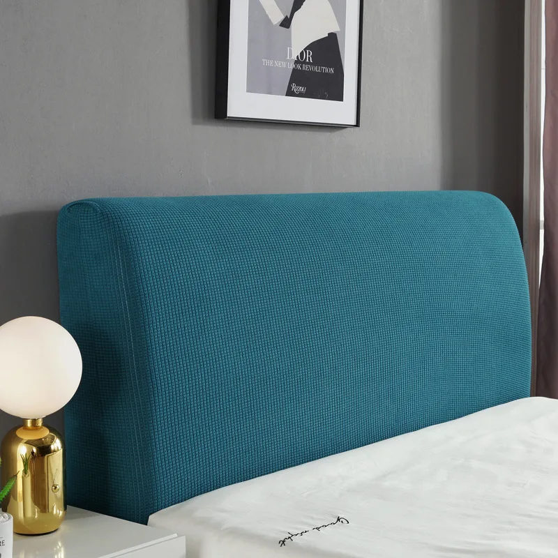 Bed Headboard Slipcover Protector Stretch Solid Color Dustproof Cover