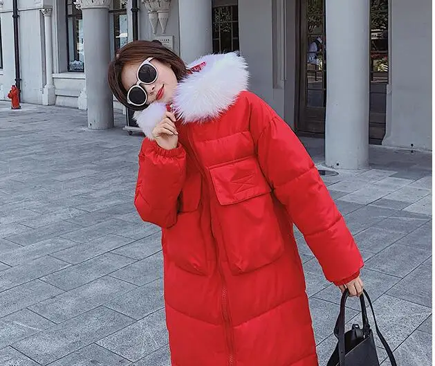 with fur hooded4 Модная женская коллекция, Новое поступление, однотонная, тонкая, длинная, размер, для женщин, хлопок, тонкий пуховик с капюшоном, зимняя куртка 8810 - Цвет: with fur hooded4