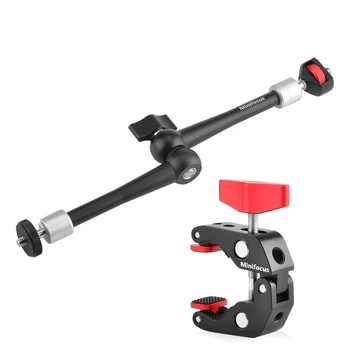 

Large Super Clamp 11 inch Adjustable Magic Articulated Arm for DSLR Monitor Flash LED Video Light Vlog Cage Rig Tripod Gimbal