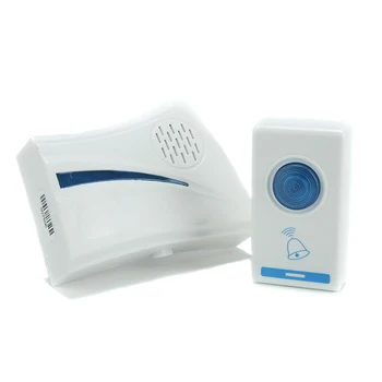 

Electronic Doorbell Cordless Home Wireless Chimes Remote Control Receiver Set