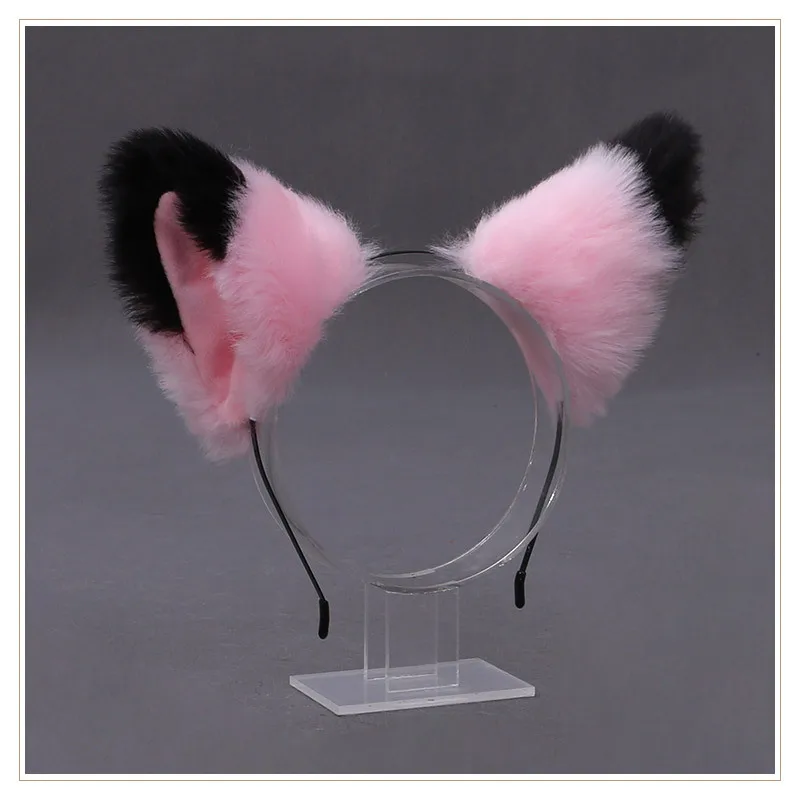30 Colors Cartoon Cat Ears Hairband Headwear Fur Ear Cat Cosplay Head Band Hair Accessories For Women Girls Kid Party Headband morticia addams dress