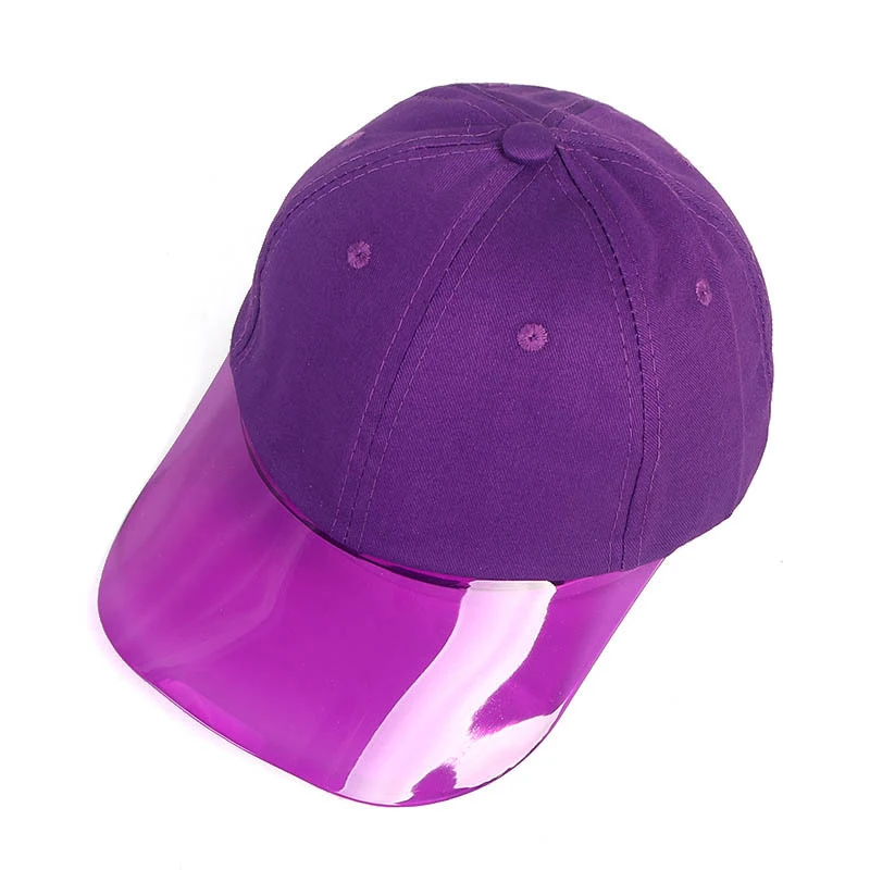 2021 New Summer cotton summer baseball cap adjustable hat Transparent brim cap casual  women baseball hat Anti-UV Sunscreen 3