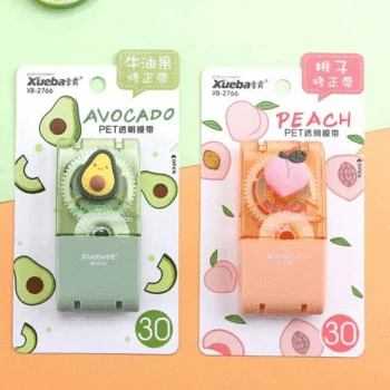 

Creative Avocado Peach Correction Tape Cute Decoration Stickers Promotional Gift Stationery School Office Supplies