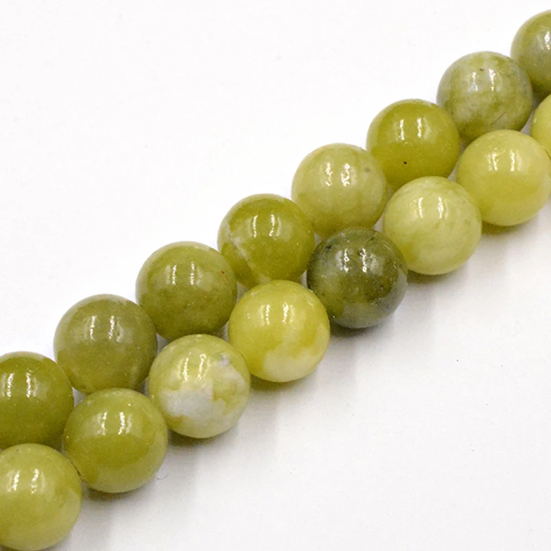 Natural Stone China Jades Beads Round Loose Spacer 15''Strand 4/6/8/10/12mm for Jewelry Making DIY Bracelets Necklace | Украшения и