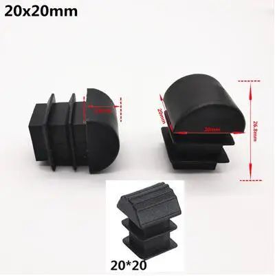 16pcs Plastic Tube Insert Plug pipe end cap Non-slip table chair leg Foot Cover pad Floor Protectors furniture decorative Parts 20x20mm