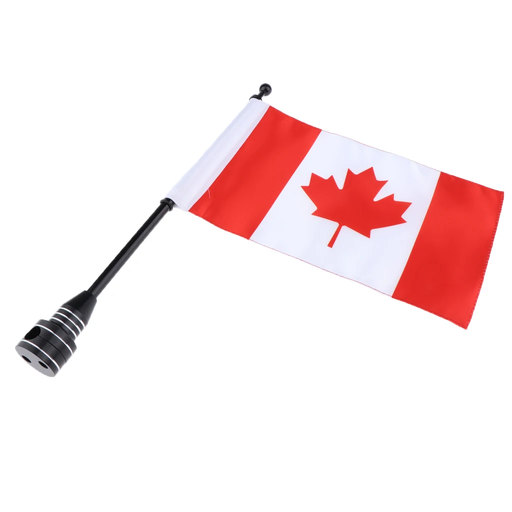 Motorcycle Flagpole Mount and Canada Flag - 6