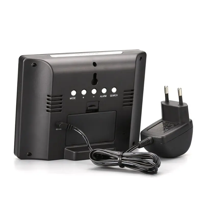 

EU Plug Wireless Weather Station Indoor Outdoor Weather Forecast Station Hygrometer Thermometer Alarm Clock With Outdoor Senso