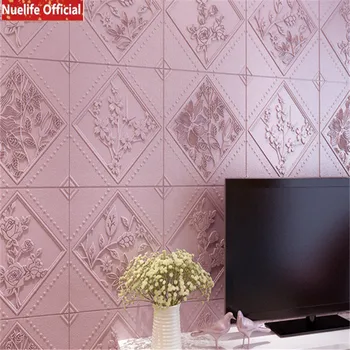 

3d foam wall wallpaper self-adhesive bedroom roof ceiling ceiling soft living room bedroom bag foam sticker decoration wallpaper