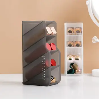 

4 Grid Lipstick Holder Organzier Display Jewelry Box Case Desktop Makeup Organizer Cosmetic Nail Polish Storage Storage Box Case