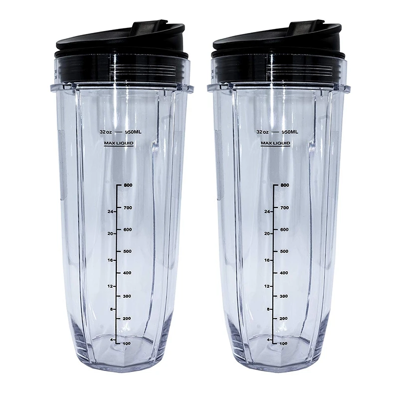 32-Ounce Cup with Sealed Lid Ninja Replacement Parts and Accessories for Nutri Auto-IQ 1000W Dual Blender |