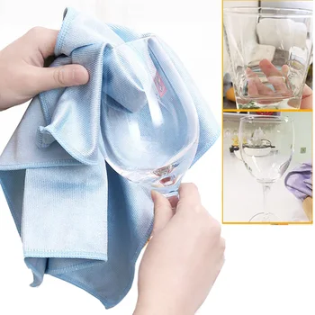 

1 PCS NoTrace Absorbable 3 Size Soft Microfiber No Lint Window Car Rag Cleaning Towel Kitchen Cleaning Cloth Wipes Glass Cloth