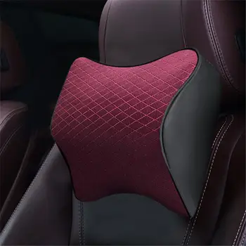 

Car Headrest Pillow Cute Car 3D Memory Foam Neck Rest Pillow Seat Back Lumbar Vehicle Cushion Auto Interior Accessory #4O