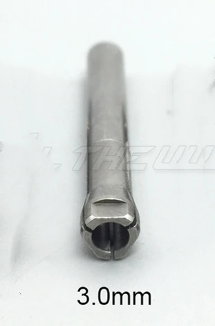 3.0mm Электрическая машинка для маникюра аксессуары для сильного 210 микромотор Marathon 3 типа полировки наконечника Профессиональный цанговый патрон 1 шт - Цвет: 3.0mm