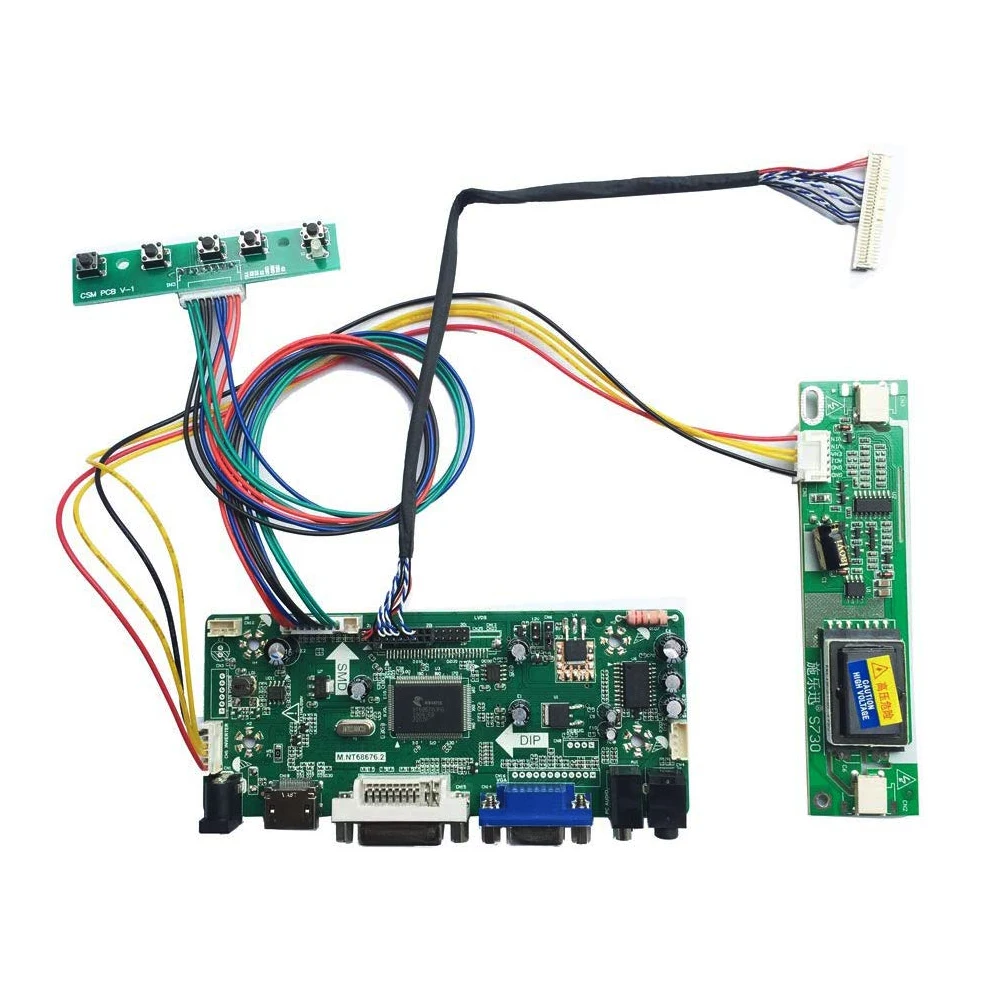 Latumab Board Kit for LM150X08-TLA1 LM150X08-TLB1 LM150X08-TLC1 Board 20Pin LVDS 15 Screen Controller Driver Board 1024×768 HDMI+DVI+VGA (3)