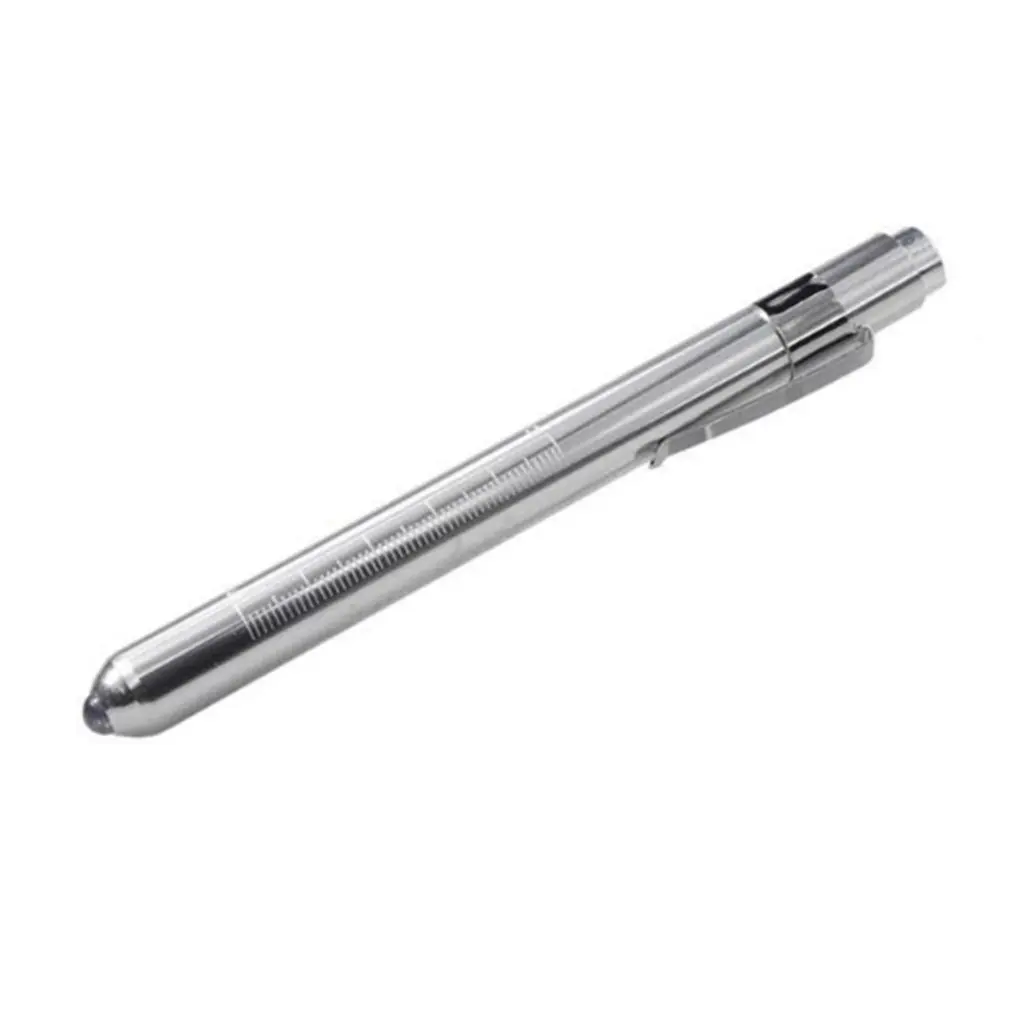 

Portable LED Flashlight Work Light Medical First Aid Pen Light Torch Lamp With Pupil Gauge Measurements Doctor Nurse Diagnosis