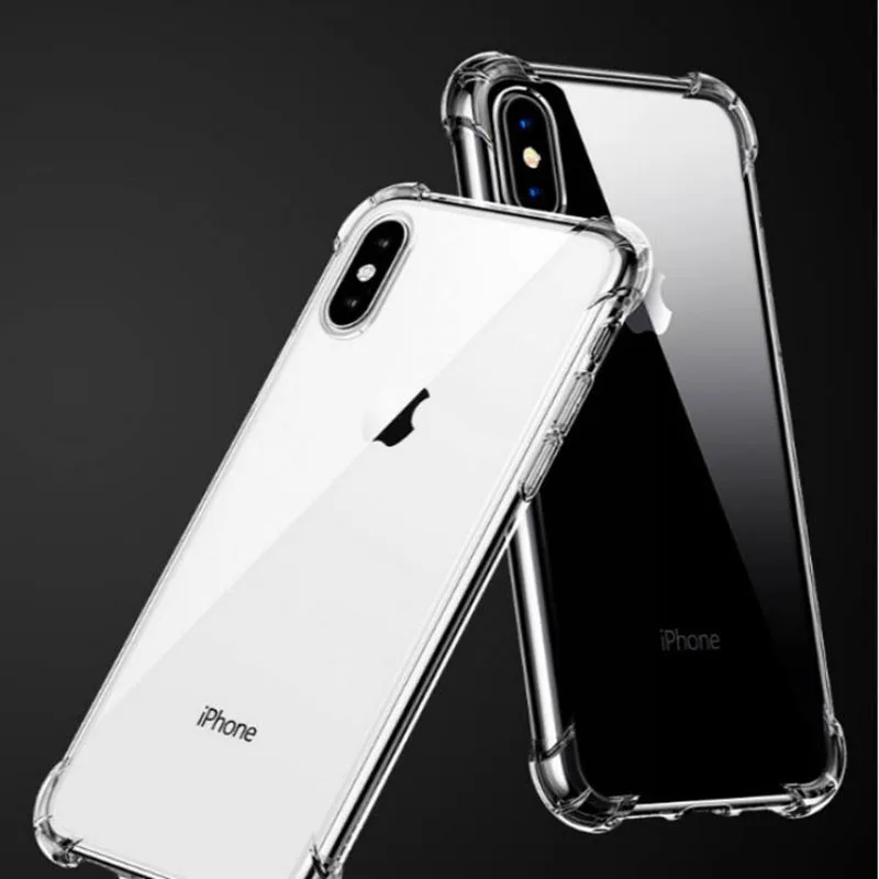 

Suitable for iphone12 mobile phone shell apple 11 transparent xsmax 8plus 6s military four-corner anti-fall silicone sleeve