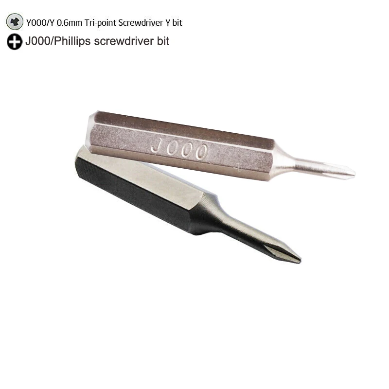 

CR-V Precision Screwdriver Bit J000 (Phillips 1.5mm) and Tri-Point-Screwdriver Bits Y000 Y 0.6 for 7 7-Plus X XR XS Max
