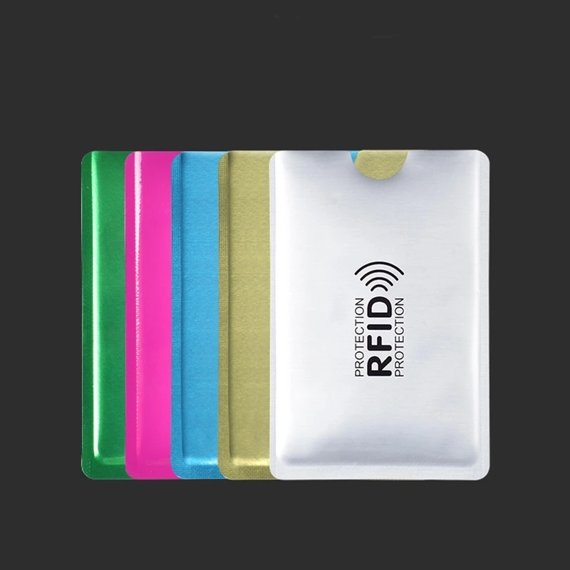 Anti RFID NFC Credit Bank Card Holder Wallet for Men Women 1 & 5 Any Choice card holder