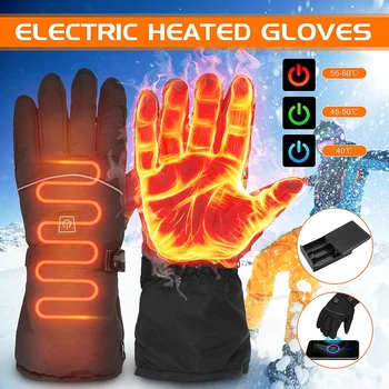 

USB 3 Modes Motorcycle Gloves Waterproof Heated Touch Screen Battery Powered Motorbike Racing Riding Gloves Winter