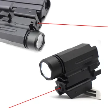 

Red Dot Laser Sight Pointer Hunting Airsoft Tactical LED Flashlight Combo Sight Optics for Glock 17 19 and 20mm Rail hand gun