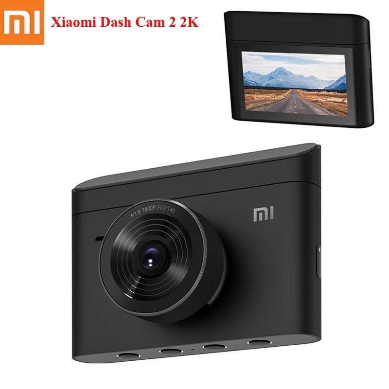 Оригинальный видеорегистратор Xiaomi 2 2K Автомобильный 3 '' дисплей WIFI голосовое