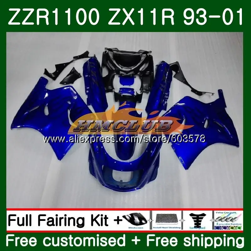 ZX11 для KAWASAKI NINJA ZX-11R 1100 ZX11R 93 94 95 96 97 цвет синий, черный; большие размеры 29CL. 2 ZZR1100 ZX 11R 1993 1994 1995 1996 1997 обтекатели - Цвет: No. 1