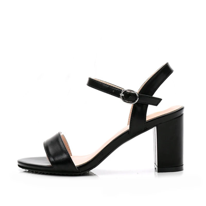 

Women Sandals Square heels High sexy ankle strap Elegant Office dress Shoes Sexy Lady Thin Heels sexy Mujer Chaussure Femme shoe