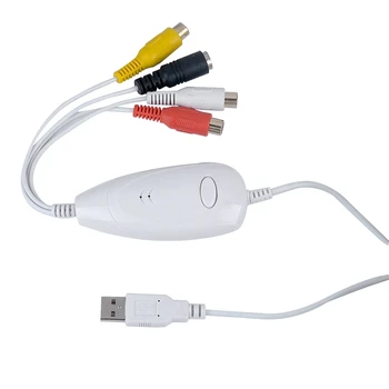 

USB 2.0 Audio Video Capture Analog Video From VHS,V8,Hi8,8mm tape HDTV, Camera,Camcorder to Digital for Macbook MAC Windows PC